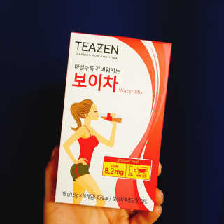 티젠 보이차 + 마이보틀 세트 — 5점을 준 리뷰어가 2018년 6월 올린 사용 사진