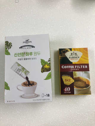 (주)쟈뎅 [쟈뎅] 클래스 신선한 하루 원두+여과지 SET — 5점을 준 리뷰어가 2019년 3월 올린 사용 사진