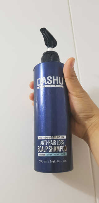 다슈코리아 다슈 데일리 단백질 한방 두피 골드 샴푸 500ml — 5점을 준 리뷰어가 2019년 1월 올린 사용 사진