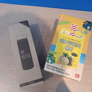 장수농가 리얼깔라만시 원샷 50ml 10팩+보틀 — 5점을 준 리뷰어가 2019년 4월 올린 사용 사진