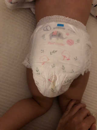 보솜이 리얼코튼 팬티형 — 5점을 준 리뷰어가 2019년 3월 올린 사용 사진