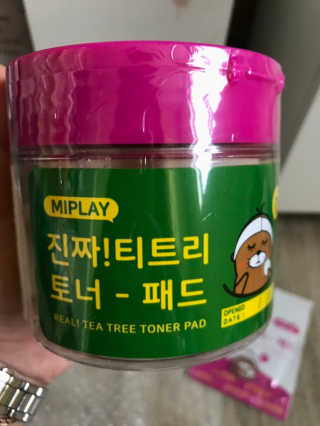 미플레이 진짜 티트리 토너 패드 — 5점을 준 리뷰어가 2018년 11월 올린 사용 사진