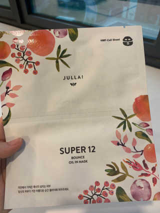 쥴라이Jullai 슈퍼 12 바운스 오일 인 마스크 — 5점을 준 리뷰어가 2019년 7월 올린 사용 사진