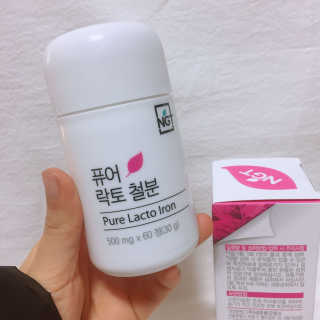 네츄럴굿띵스 퓨어 락토 철분 60일분 — 4점을 준 리뷰어가 2018년 2월 올린 사용 사진
