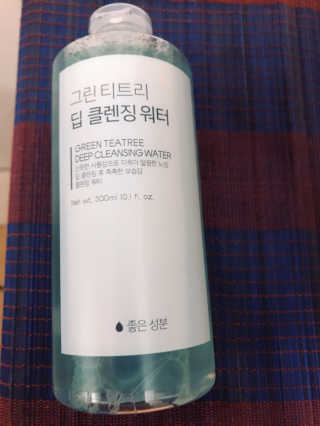 (주)에네스티 그린 티트리 딥 클렌징 워터 300ml — 5점을 준 리뷰어가 2019년 11월 올린 사용 사진