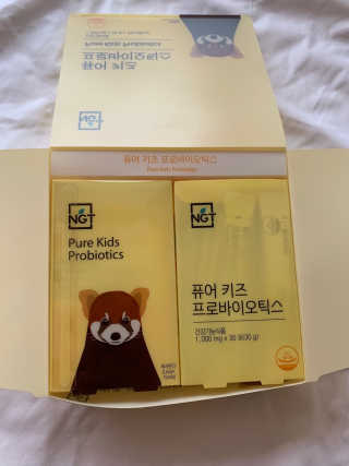 네츄럴굿띵스 퓨어 키즈 프로바이오틱스 60포 — 5점을 준 리뷰어가 2019년 5월 올린 사용 사진