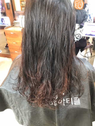 [화미주아티클헤어범어점] 10만원 헤어 상품권 — 4.5점을 준 리뷰어가 2019년 10월 올린 사용 사진