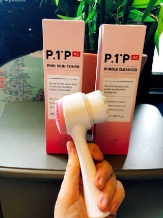 피원피 P1P.AC핑크스킨토너,버블클렌저 세트 — 4점을 준 리뷰어가 2018년 3월 올린 사용 사진