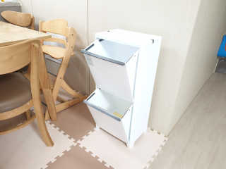 창신리빙 [FRANCO 스탠드 분리수거함2단] 똑똑한 수납이야기 — 5점을 준 리뷰어가 2018년 9월 올린 사용 사진