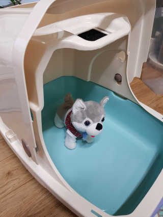 [펫토리아] BEST 한큐뚝딱 고양이 후드형 화장실 — 5점을 준 리뷰어가 2019년 1월 올린 사용 사진
