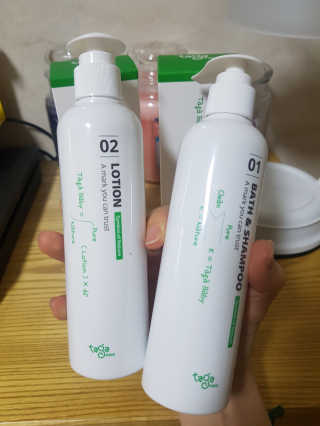 타가베이비 바스앤샴푸, 로션 — 5점을 준 리뷰어가 2020년 1월 올린 사용 사진