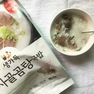 [풀무원] 사골곰탕국밥 황태해장국밥 — 5점을 준 리뷰어가 2018년 6월 올린 사용 사진