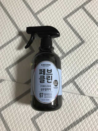 더블유드레스룸 페브클린 500ml — 5점을 준 리뷰어가 2018년 8월 올린 사용 사진