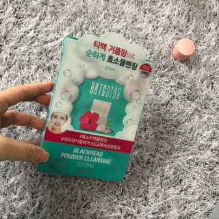 비알티씨 V10 파우더 클렌징 티백 2종 — 2점을 준 리뷰어가 2019년 2월 올린 사용 사진