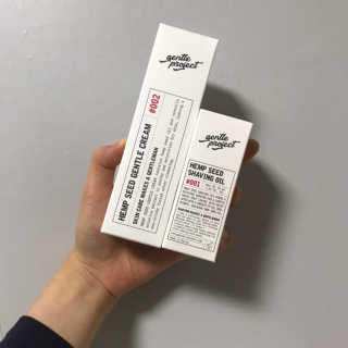 젠틀프로젝트 햄프씨드 쉐이빙 오일 + 햄프씨드 젠틀 크림 — 5점을 준 리뷰어가 2019년 3월 올린 사용 사진