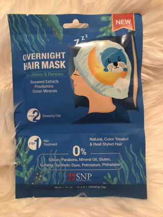 SNP 숙박 헤어 마스크 _Nourishes and Renews — 5점을 준 리뷰어가 2018년 11월 올린 사용 사진