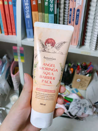 보타미안  엔젤모링가 아쿠아베리어 팩 — 5점을 준 리뷰어가 2018년 2월 올린 사용 사진