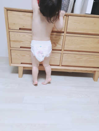 보솜이 베이비케어 팬티형 기저귀 — 5점을 준 리뷰어가 2019년 2월 올린 사용 사진