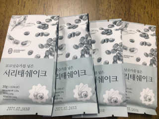 [착한습관]건강한 한끼, 귀리 쉐이크와 서리태 쉐이크 — 5점을 준 리뷰어가 2019년 7월 올린 사용 사진