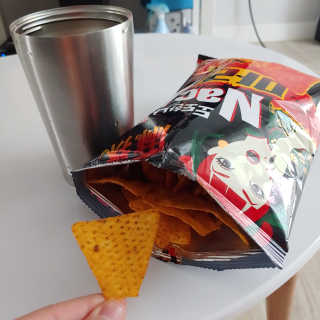 오징어땅콩,도도한나쵸 오징어땅콩 마라맛, 도도한나쵸 마라맛 — 5점을 준 리뷰어가 2019년 8월 올린 사용 사진