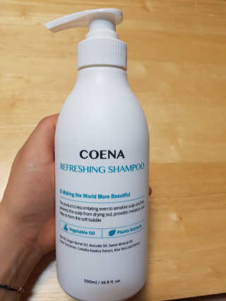 코에나샴푸 500ml — 5점을 준 리뷰어가 2019년 7월 올린 사용 사진