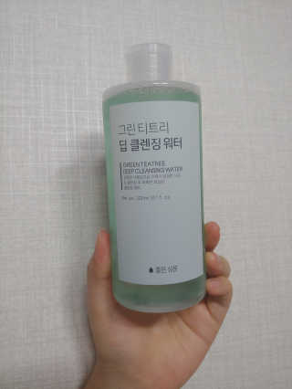 (주)에네스티 그린 티트리 딥 클렌징 워터 300ml — 5점을 준 리뷰어가 2019년 11월 올린 사용 사진