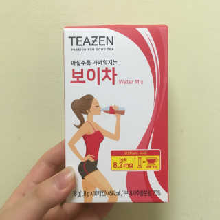 티젠 보이차 + 마이보틀 세트 — 5점을 준 리뷰어가 2018년 6월 올린 사용 사진