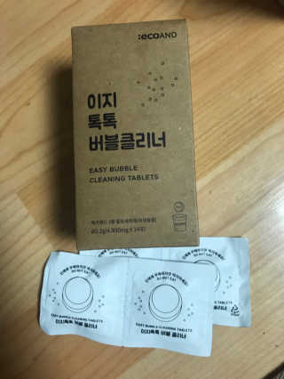 [에코앤드]이지톡톡 버블클리너 1종세척제 — 4점을 준 리뷰어가 2019년 7월 올린 사용 사진