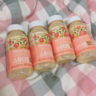 풀무원 스무디랩 피치&비타 — 4.33점을 준 리뷰어가 2017년 11월 올린 사용 사진