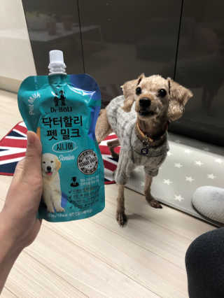 닥터할리펫밀크 8종 — 5점을 준 리뷰어가 2020년 1월 올린 사용 사진