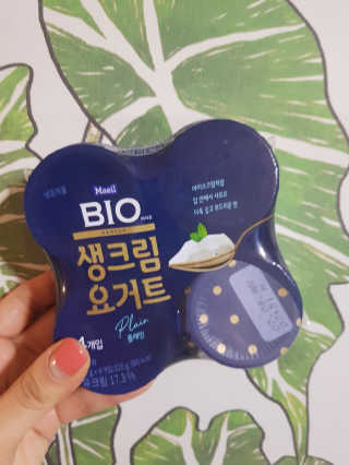 [매일 바이오] 생크림요거트 플레인 12개 + 유자 12개 — 4점을 준 리뷰어가 2019년 6월 올린 사용 사진