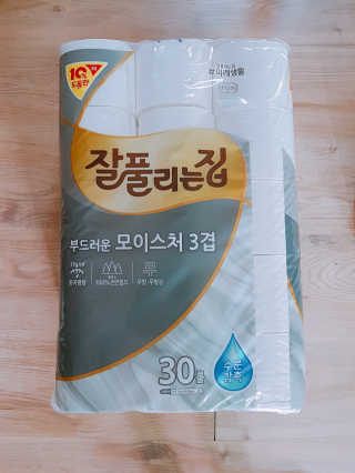 잘풀리는집 부드러운 모이스처 3겹 화장지 30롤 — 5점을 준 리뷰어가 2019년 5월 올린 사용 사진