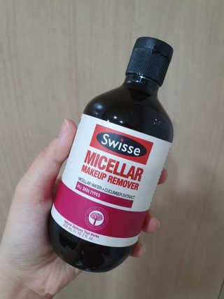 SWISSE 스위스 미셀라 메이크업 리무버 — 5점을 준 리뷰어가 2019년 11월 올린 사용 사진