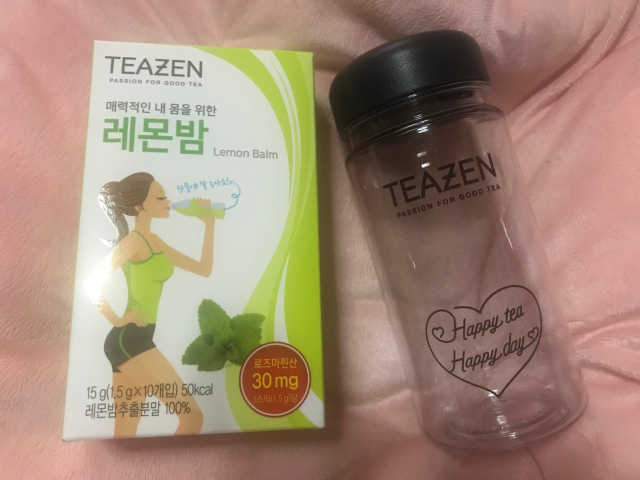 티젠 레몬밤 + 보틀 리뷰 사진
