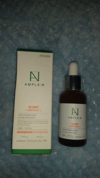 앰플엔 AMPLEN VC SHOT AMPOULE — 5점을 준 리뷰어가 2019년 8월 올린 사용 사진
