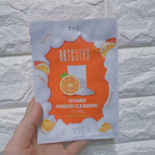 비알티씨 V10 파우더 클렌징 티백 2종 — 5점을 준 리뷰어가 2019년 2월 올린 사용 사진