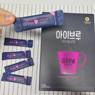 한국맥널티 아이브루 헤이즐넛향 100T — 5점을 준 리뷰어가 2019년 11월 올린 사용 사진
