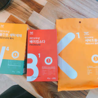 레인보우샵 올인원세탁세제,베이킹소다 스틱포6개입+세탁조클리너 — 4.17점을 준 리뷰어가 2018년 4월 올린 사용 사진