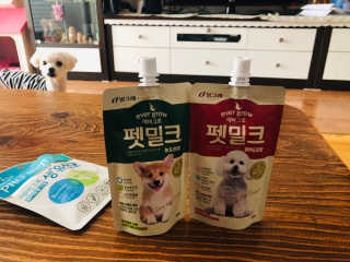 [빙그레] 에버그로 생유산균 1봉（10포입）+펫밀크2팩 — 5점을 준 리뷰어가 2019년 5월 올린 사용 사진