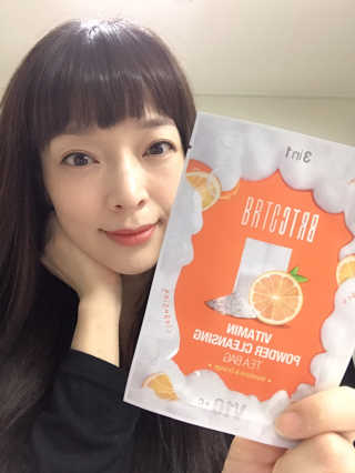 비알티씨 V10 파우더 클렌징 티백 2종 — 5점을 준 리뷰어가 2019년 2월 올린 사용 사진