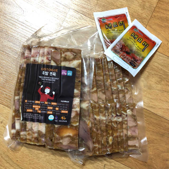 구스통 족발편육 2팩 리뷰 사진