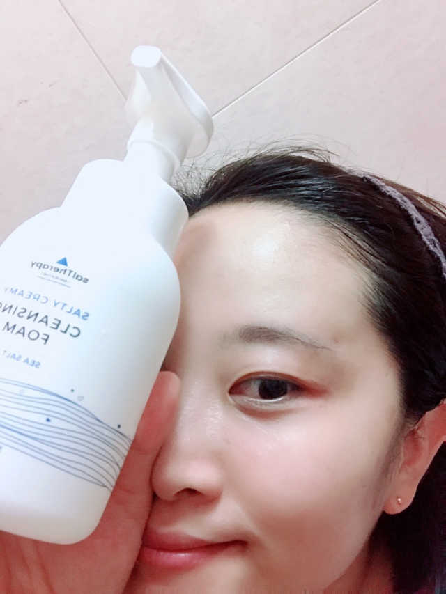 솔티 크리미 클렌징폼 300ml 리뷰 사진