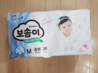 보솜이 리얼코튼 팬티형 — 5점을 준 리뷰어가 2019년 3월 올린 사용 사진