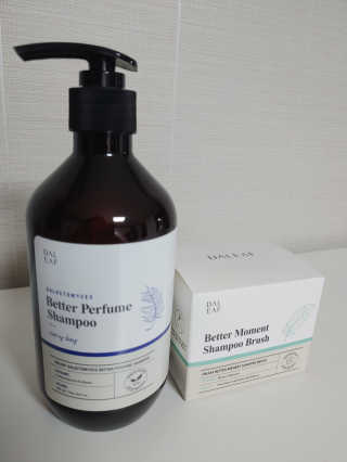 달리프 베러 퍼퓸 샴푸 1000ml 레이니데이 or 일랑로즈 — 5점을 준 리뷰어가 2020년 2월 올린 사용 사진