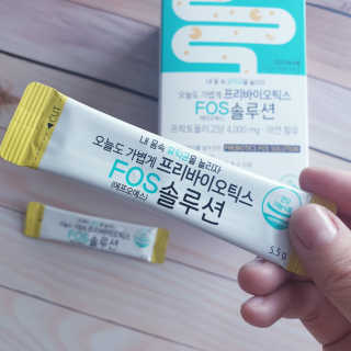 힐링팩토리 오늘도 가볍게 프리바이오틱스 FOS 솔루션 — 5점을 준 리뷰어가 2020년 2월 올린 사용 사진