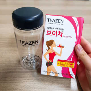 티젠 보이차 + 마이보틀 세트 — 5점을 준 리뷰어가 2018년 6월 올린 사용 사진