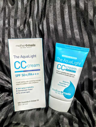 마더메이드 더 아쿠아라이트 CC크림 SPF50+ PA+++ — 5점을 준 리뷰어가 2019년 10월 올린 사용 사진