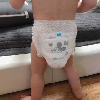 보솜이 베이비케어 팬티형 기저귀 — 4.5점을 준 리뷰어가 2019년 3월 올린 사용 사진