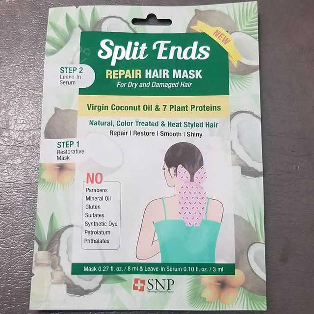 SNP 스플릿 엔드 헤어 리페어 헤어 마스크 리뷰 사진