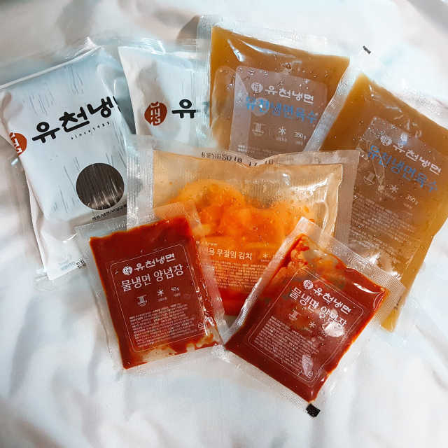 유천냉면 물냉면 2인세트 리뷰 사진